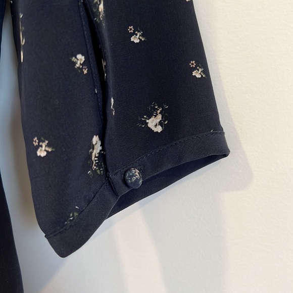 Club Monaco Isra Silk Floral Shorts Romper - Picture 5 of 8